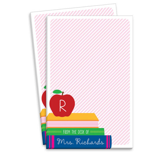 Pink School Books Notepads